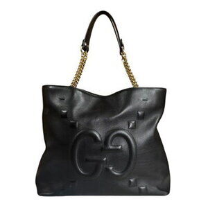 Gucci GG Embossed Apollo Tote black leathe